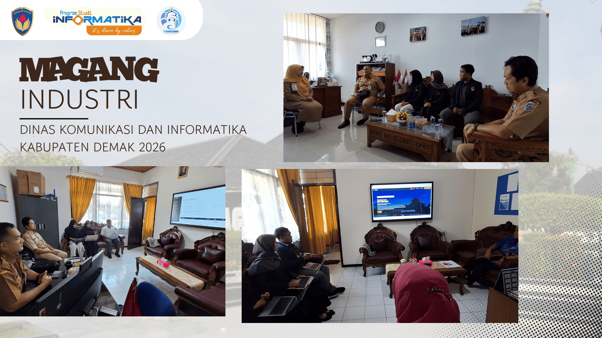 Mahasiswa Informatika UPGRIS Rancang Sistem Informasi Pendaftaran Magang di Dinkominfo Kabupaten Demak
